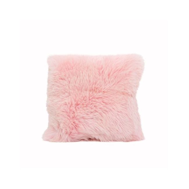 Blush Pink Sheepskin Cushion by Native