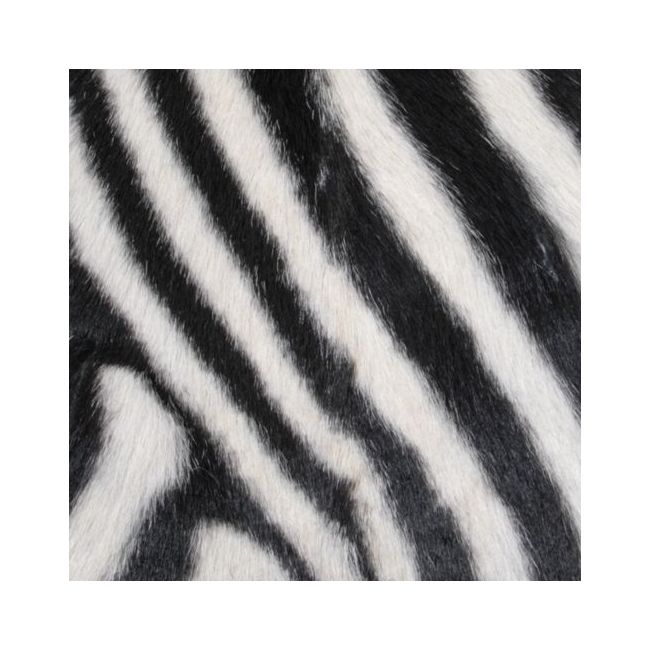 Zebra Goatskin Print Cushion | Native store Natural