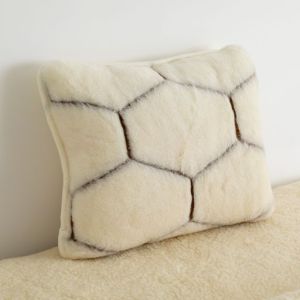 Cashmere Wool Cushion - Natural Hex by Native