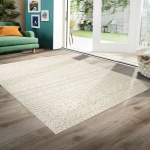 Origins Atlas Graphic Cream Repeated Design Rug