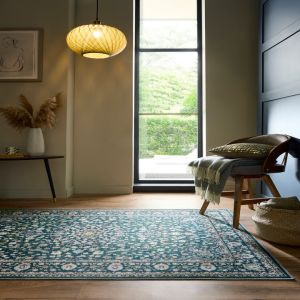 Origins Washable Windsor Emerald Household Rug