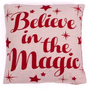 CHRISTMAS CUSHION BELIEVE IN THE MAGIC by Ultimate