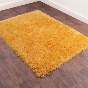 Ultimate Boston Ochre Plain Shaggy Rug