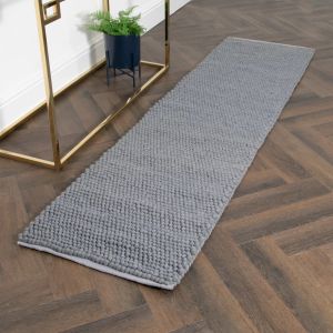 Grey Bubble Runner Wool Rug by Native