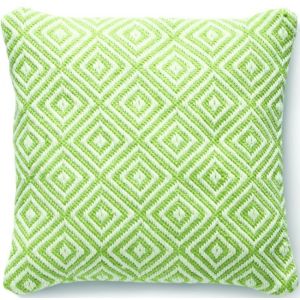 Woven Diamond Cushion Green by Hug Rug
