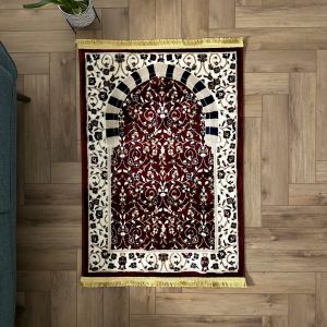 Madina Serenity Inspiring Prayer Rug With Regal Embellishments By The Softsteps