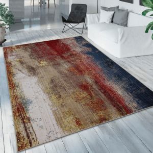Multicoloured Abstract Distressed Rug Oil Painting by Viva Rug
