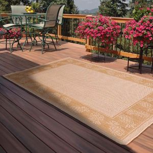Rug Style Outdoor Pineapple Natural Rug 2