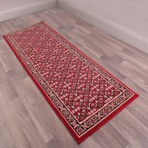 Rug Style Traditional Poly Esta Red Runner 