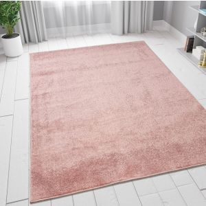 Pink Plain Solid Rug  by Viva Rugs