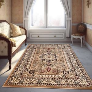 Beige Brown Traditional Rug Vintage Oriental Style  by Viva Rugs