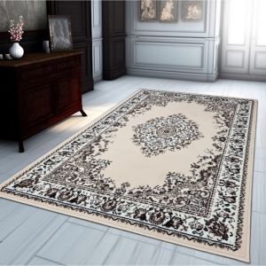 Traditional Rug Ivory Cream Vintage Classic Design  by Viva Rugs