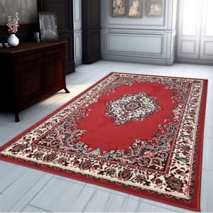 Traditional Rug Red Vintage Classic Design  by Viva Rugs