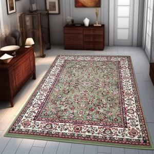 Traditional Oriental Green Soft Rug  by Viva Rugs