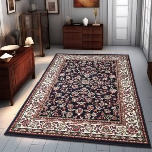 Traditional Oriental Blue Soft Rug  by Viva Rugs