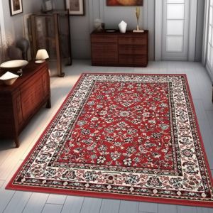 Traditional Oriental Rug Red Soft Rug  by Viva Rugs