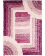 Rugstyle 3D Shaggy Trellis Purple Rug / 160/230