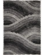 Rugstyle 3D Shaggy Wave Purple Rug / 160/230