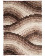 Rugstyle 3D Shaggy Wave Purple Rug / 160/230