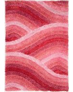 Rugstyle 3D Shaggy Wave Pink Rug / 160/230