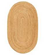 Origins Jute Extra Handmade Plain Oval Rug