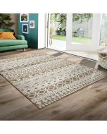 Origins Atlas Graphic Coffee Repeated Design Rug