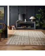 Origins Greek Key Beige Light Vision Plain Rug