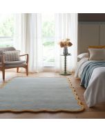 Origins Scalloped Elsie Duck Egg/Ochre Bordered Rug