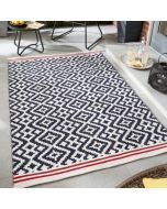 Origins Aztec Outdoor Navy Red Geometric Rug