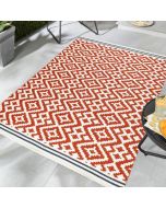 Origins Aztec Outdoor Terracotta Grey Rug