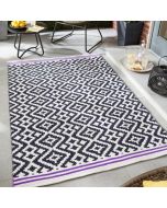 Origins Aztec Outdoor Warm Grey Purple Rug