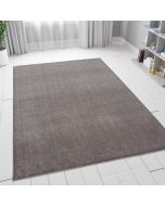 Beige Plain Solid Rug by Viva Rug