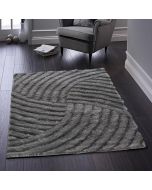 Origins Dallas Charcoal Abstract Shaggy Rug