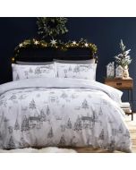Midwinter Toile Duvet Cover Set Snow By RIVA