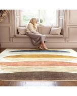 Hug Rug Eco-Washable Oval Eclipse Printed Rug