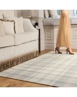 Hug Rug Eco-Washable Isla Plaid Natural Printed Rug