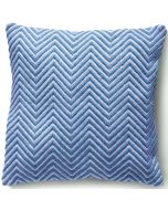 Woven Herringbone Cushion Denim Blue by Hug Rug