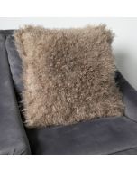 Light Brown Curly Sheepskin Cushion by Native