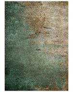 Concours Zagros Green Abstract Rug By Jackie And The Fish
