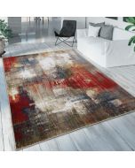 Colourful Abstract Distressed Rug Oil Painting by Viva Rug