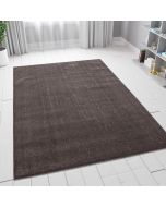 Brown Mocca Plain Solid Rug by Viva Rug