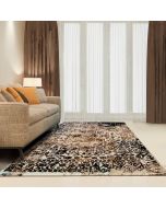 Modern Distressed Area Rug: Abstract Harmony