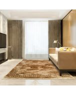 Cream Canvas Modern Textured Area Rug