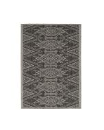 Terrace 11395A Brown/L.Grey Geometric Design Rug by Euro Tapis