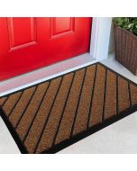 Extra Durable Brown Door Mat Outdoor Indoor NON SLIP Heavy Duty Rubber Moister & Dirt  by Viva Rugs