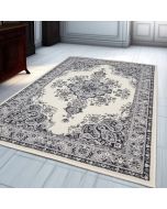 Cream Vintage Rug Soft Traditional Oriental Rug  by Viva Rugs