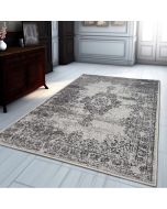 Grey Distressed Vintage Rug Large Soft Oriental Rug  by Viva Rugs