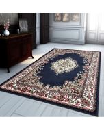 Traditional Rug Navy Blue Vintage Classic Design  by Viva Rugs