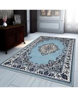 Traditional Rug Sky Blue Vintage Classic Design  by Viva Rugs