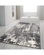 Marble Abstract Rug Grey Distressed Pattern Soft Rug  by Viva Rugs